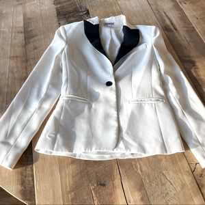 Tuxedo Jacket Structured Black and White